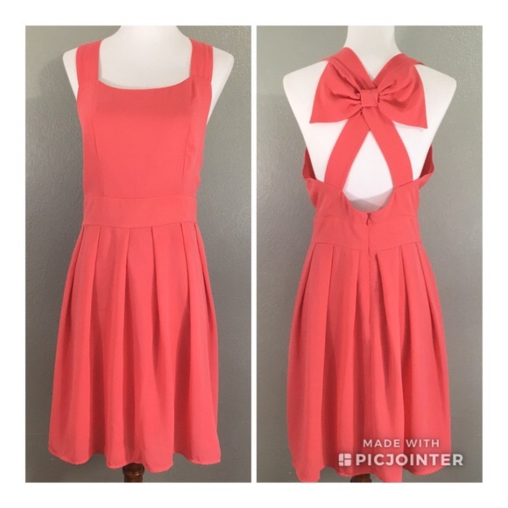 Coral pink dress size Medium
